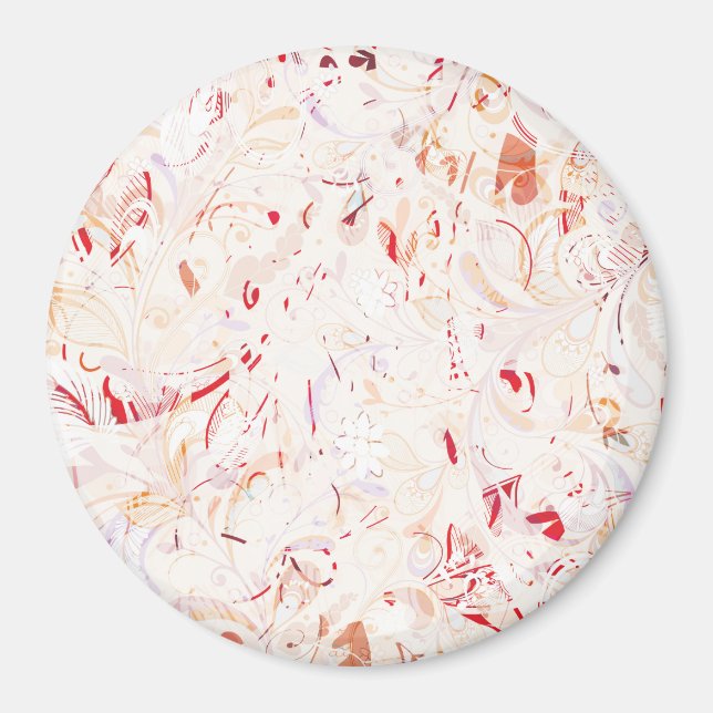 Abstraktes Mandala 7 Magnet (Vorne)