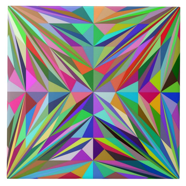 Abstraktes Mandala Fliese (Vorderseite)