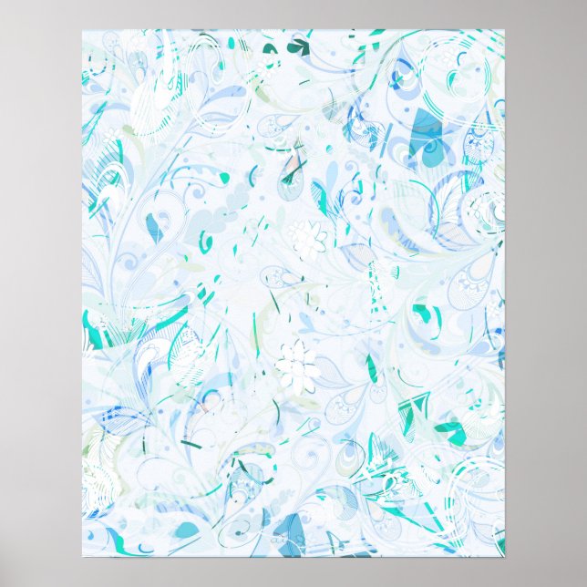 Abstraktes Mandala Poster (Vorne)