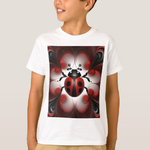 Abstraktes Marienkäfer-Kunst-Design, T-Shirt