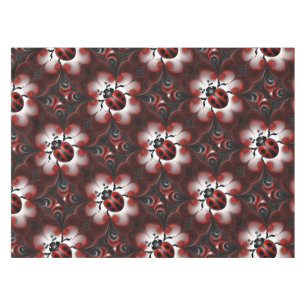 Abstraktes Marienkäfer-Kunst-Design, Tischdecke