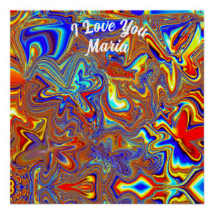 Abstraktes Marmor Flüssig-farbiges, glänzendes Pos Poster