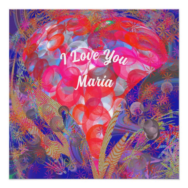 Abstraktes Marmor Flüssig-farbiges, glänzendes Pos Poster (Vorderseite)