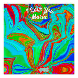 Abstraktes Marmor Flüssig-farbiges, glänzendes Pos Poster