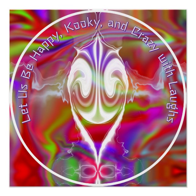 Abstraktes Marmor Flüssig-farbiges, glänzendes Pos Poster (Vorderseite)