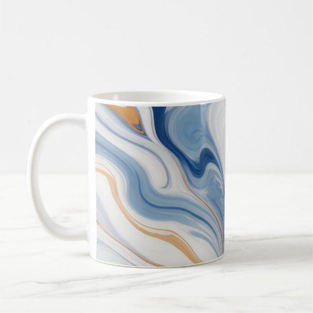 Abstraktes Marmordesign Kaffeetasse (Links)