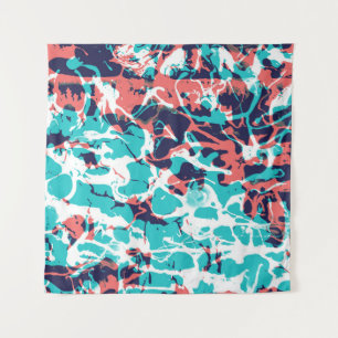 Abstraktes marmoriertes Papier - Hintergrund Wandteppich