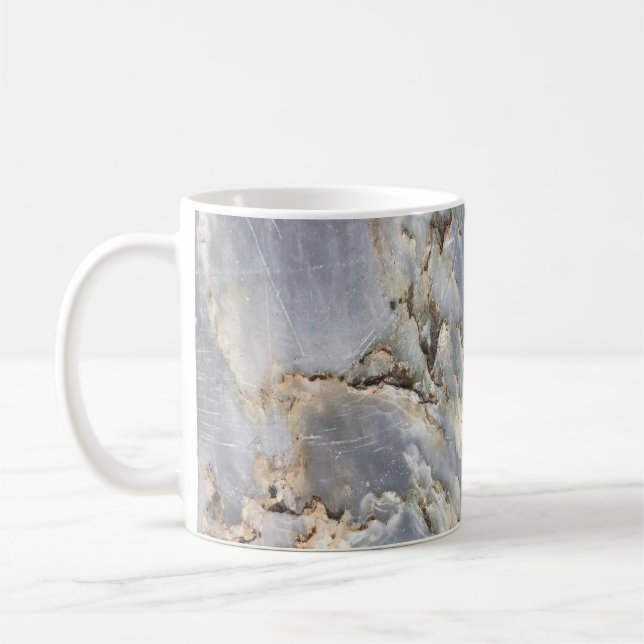 abstraktes Marmormuster Kaffeetasse (Links)