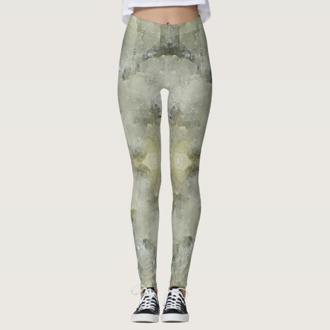 Abstraktes Marmormuster Leggings (Vorderseite)