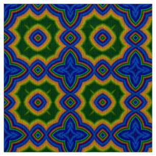 Abstraktes marokkanisches geometrisches Muster bla Stoff
