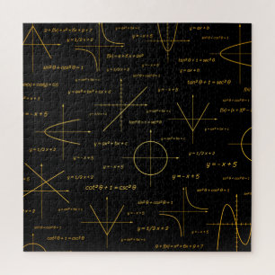 abstraktes Mathematikmuster Puzzle