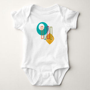 Abstraktes MCM-Design Baby Strampler