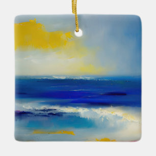 Abstraktes Meer 04 Keramikornament