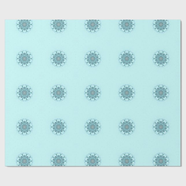 Abstraktes Meer Geschenkpapier (Flach)