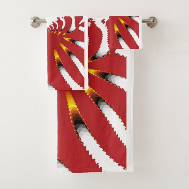 ABSTRAKTES MEERANEMON BADHANDTUCH SET (Insitu)