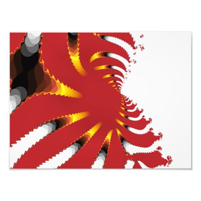 ABSTRAKTES MEERANEMON FOTODRUCK (Vorne)