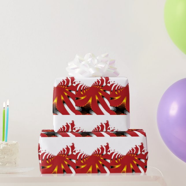 ABSTRAKTES MEERANEMON GESCHENKPAPIER (Partygeschenke)