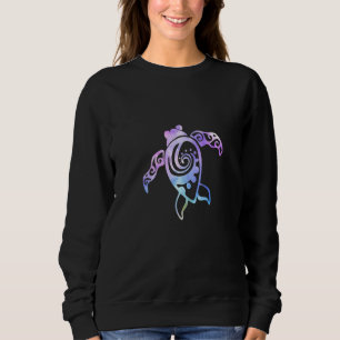 Abstraktes Meeresschildkrötenmeer Sweatshirt