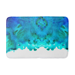abstraktes Meerwasser-Design Badematte