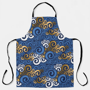 Abstraktes Meerwasser nahtlos Schürze