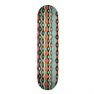 Abstraktes Mehrfarbenmuster Skateboard