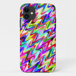 Abstraktes mehrfarbiges Mosaikmuster #5 iPhone 11 Hülle