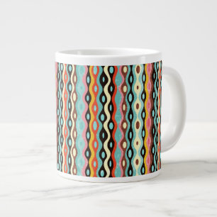 Abstraktes mehrfarbiges Muster Jumbo-Tasse