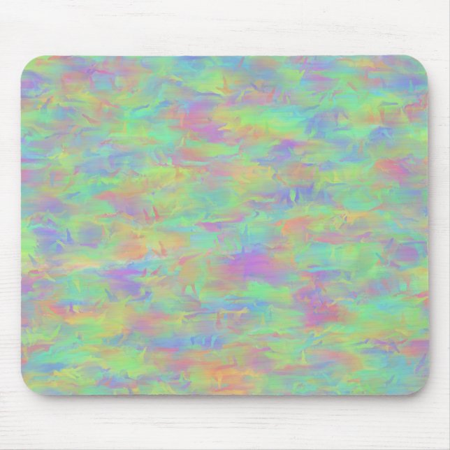 Abstraktes mehrfarbiges Muster Mousepad (Vorne)