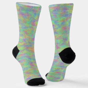 Abstraktes mehrfarbiges Muster Socken
