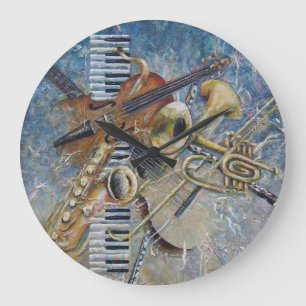 Abstraktes Melodyclock Große Wanduhr