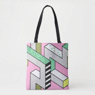 Abstraktes Memphis: Geometrische Formen der 80er J