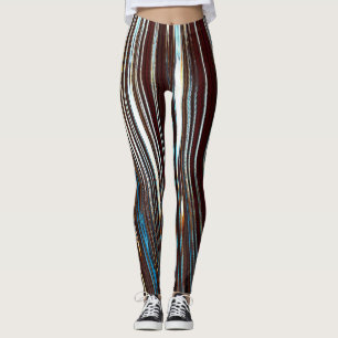 Abstraktes Metall Leggings