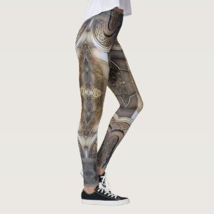 abstraktes Metalldesign Leggings