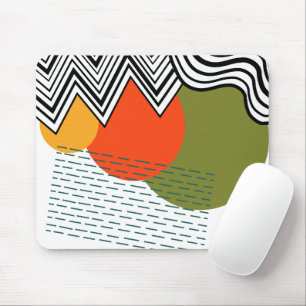 Abstraktes Mid-Century Modern Mousepad