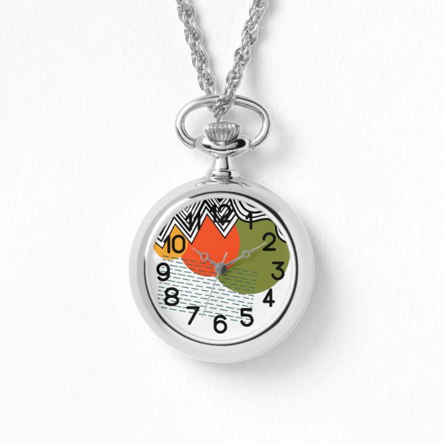 Abstraktes Mittelalter Moderne Armbanduhr (Vorderseite)