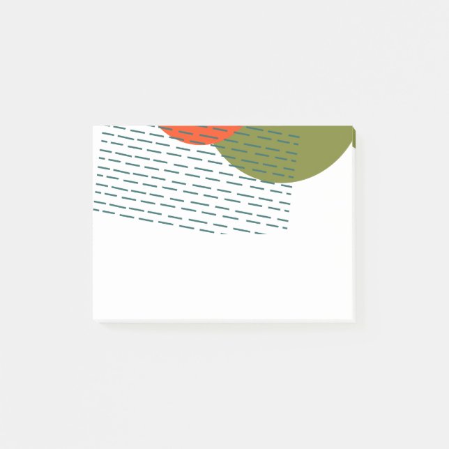 Abstraktes Mittelalter Moderne Post-it Klebezettel (Vorderseite)