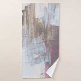 Abstraktes Mixed-Media-Bild. Handgemalter Hintergr Badehandtuch