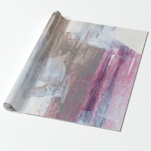 Abstraktes Mixed-Media-Bild. Handgemalter Hintergr Geschenkpapier