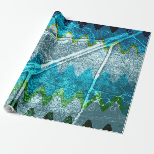 Abstraktes modernes Blatt Pastell Geschenkpapier