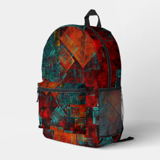 Abstraktes, modernes, Cooles künstlerisches Muster Bedruckter Rucksack