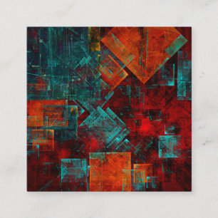 Abstraktes, modernes, Cooles künstlerisches Muster Begleitkarte