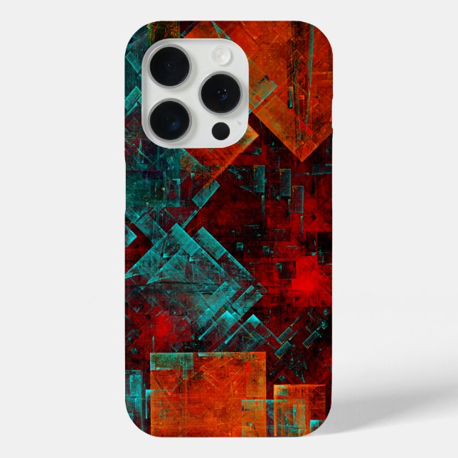 Abstraktes, modernes, Cooles künstlerisches Muster Case-Mate iPhone Hülle (Rückseite)