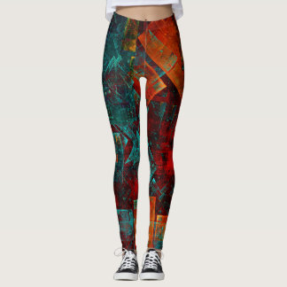 Abstraktes, modernes, Cooles künstlerisches Muster Leggings