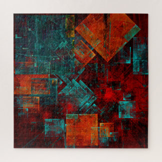 Abstraktes, modernes, Cooles künstlerisches Muster Puzzle