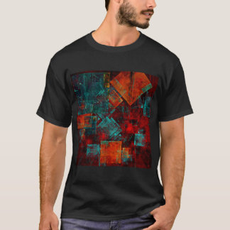 Abstraktes, modernes, Cooles künstlerisches Muster T-Shirt