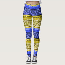 Abstraktes modernes Dekor mit geometrischen Orname Leggings