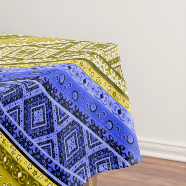 Abstraktes modernes Dekor mit geometrischen Orname Tischdecke (Beispiel)