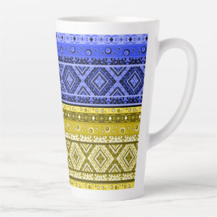 Abstraktes modernes Dekor ornamentales geometrisch Milchtasse