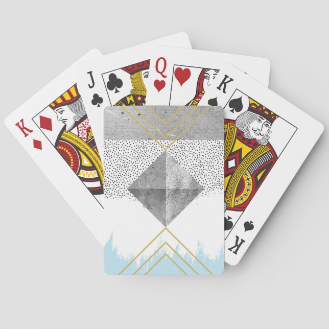 Abstraktes modernes Design Spielkarten (Rückseite)