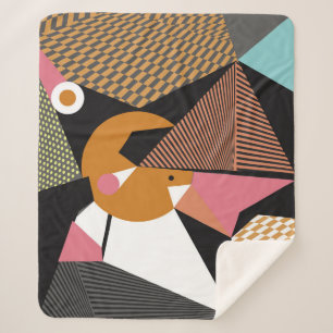 Abstraktes, modernes Dreiecke-Hintergrundbild Sherpadecke